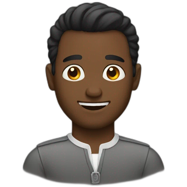 hombre cinta negra emoji
