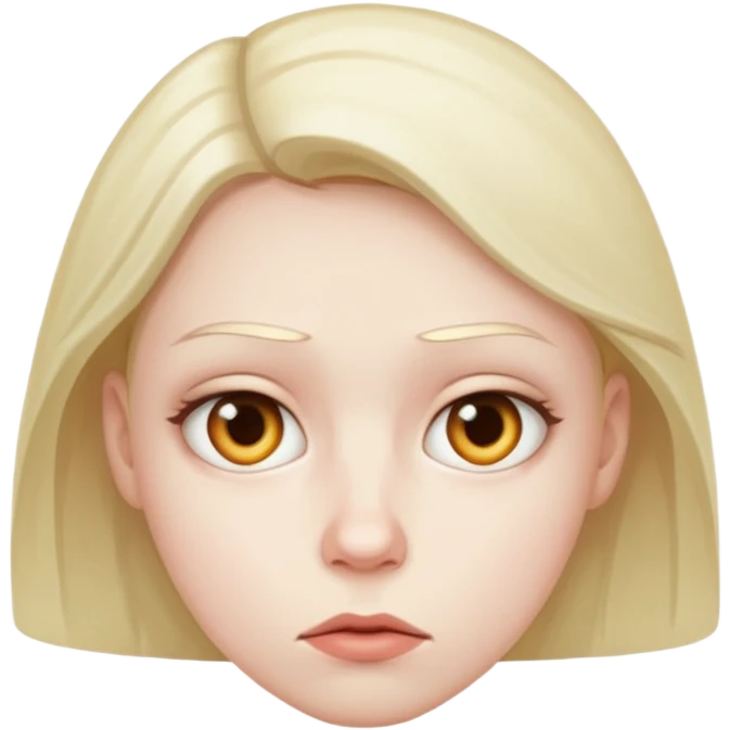 sus character with a suspicious expression emoji