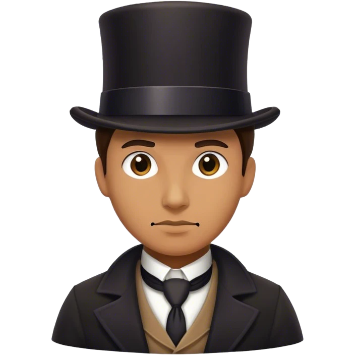Detective with a top hat  emoji