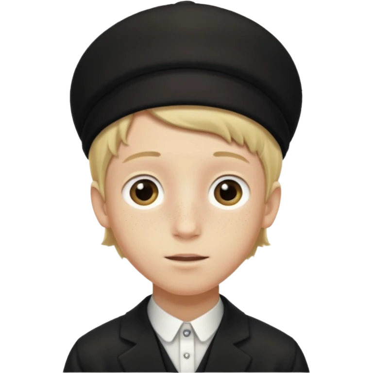 hassidic young boy blond freckles emoji