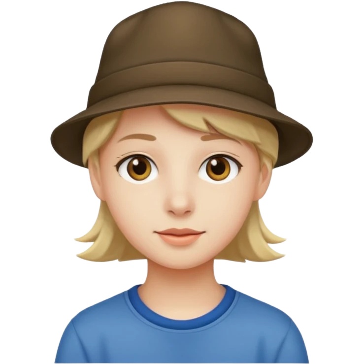 teenager with hat emoji