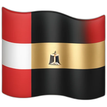 Mix between French and Egyptian flag emoji