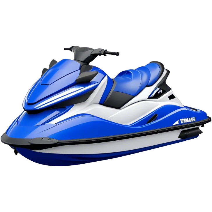 Jet Ski - Yamaha EX Deluxe (Model Year: 2022) (Iconic colour: Blue and white) emoji