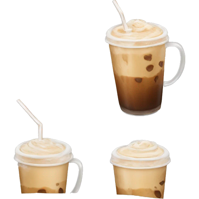 Iced latte emoji