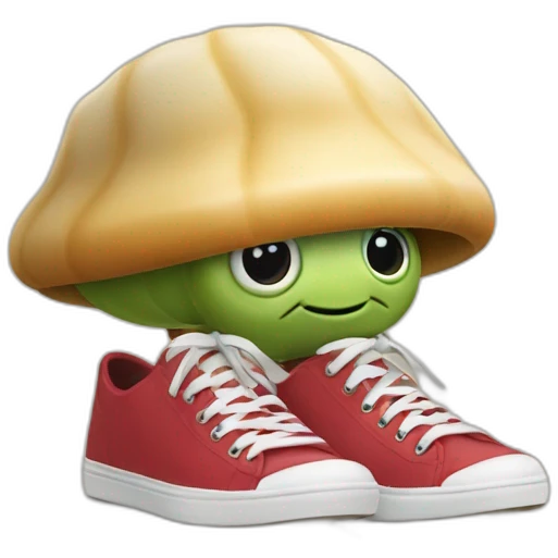 marcel the shell with shoes on emoji