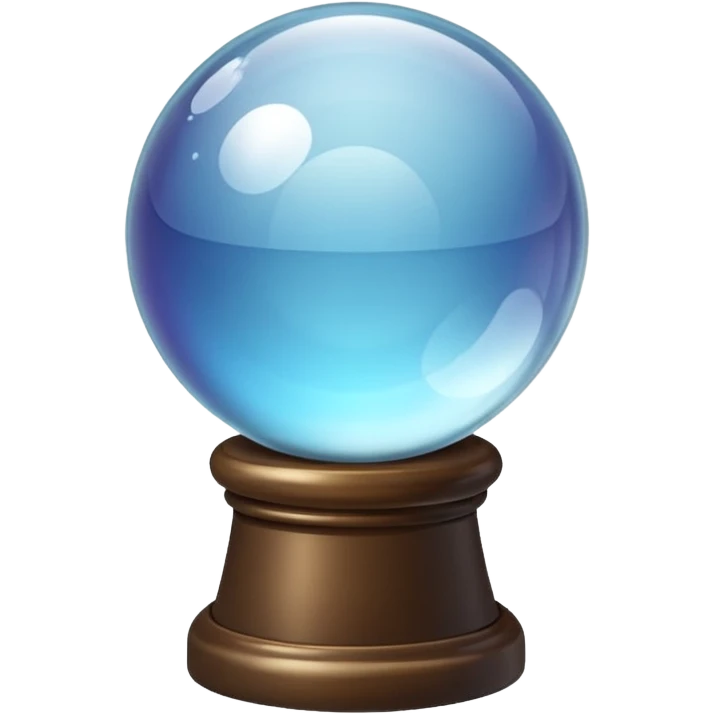 Crystal ball on a stand emoji