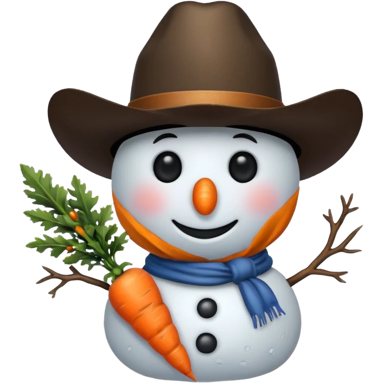 western snowman  emoji