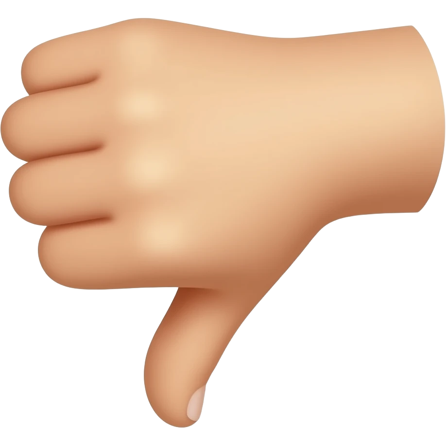 Middle finger opposite direction emoji