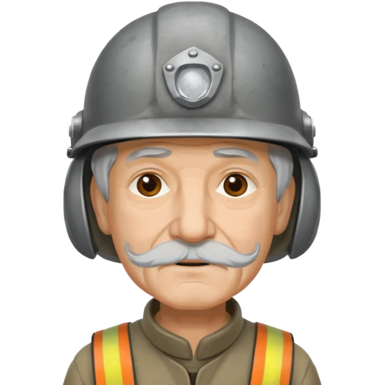 old man with helmet emoji