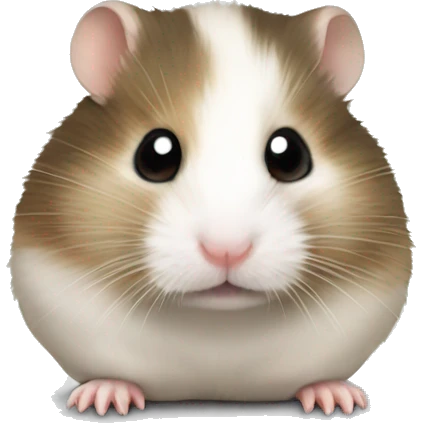 Sideways facing dwarf hamster emoji