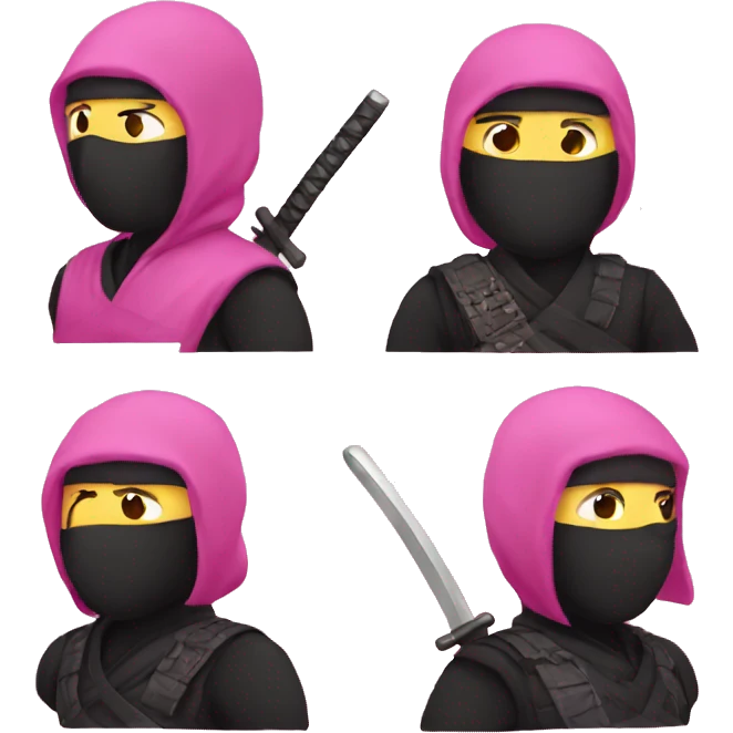 pink ninja  emoji