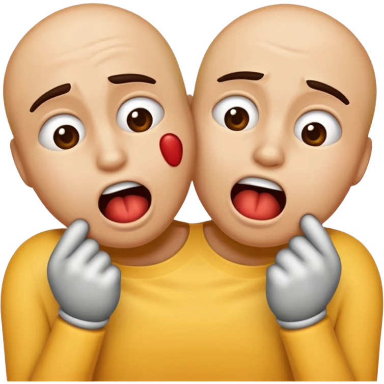 Emoji choking themselves emoji