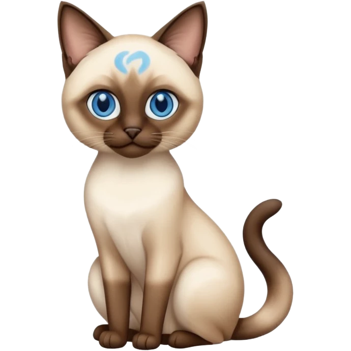 siamese cat with blue eyes emoji