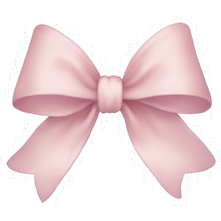 light pink bow emoji