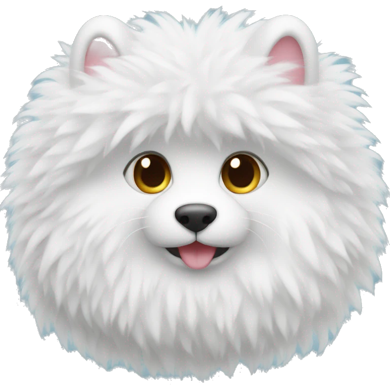 White fluffy heart emoji