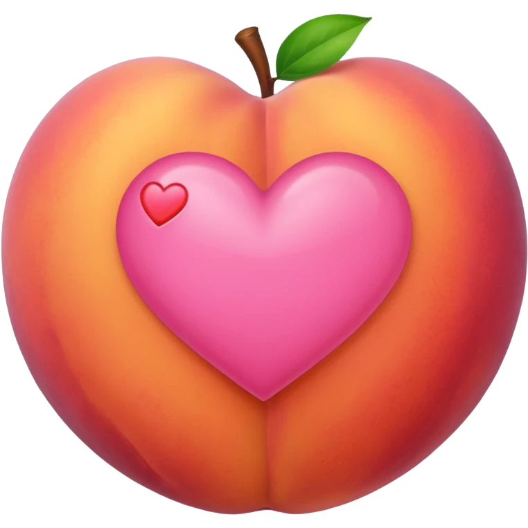Peach sending love emoji