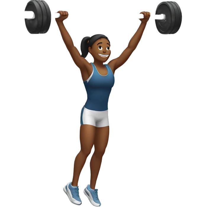 athlete doing pull up emoji