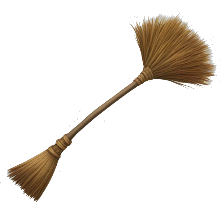 Flying broom emoji