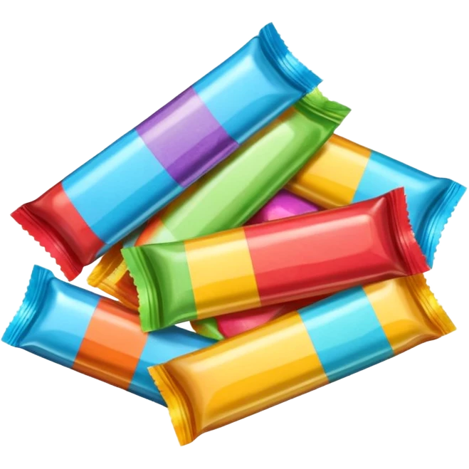 retro candy wrapped  individual  emoji