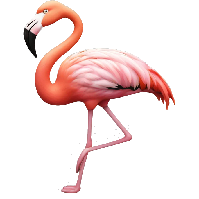 Flamingo mit Schal  emoji