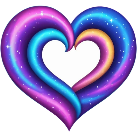 Galaxy heart emoji