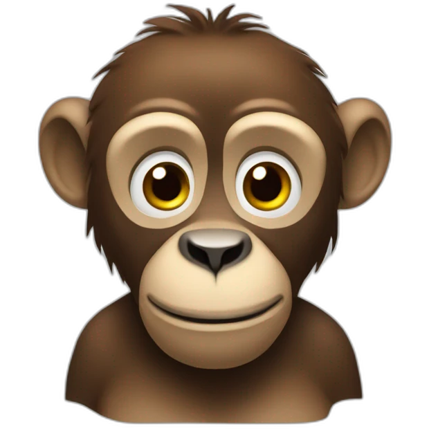 Animal Singe étonné  emoji
