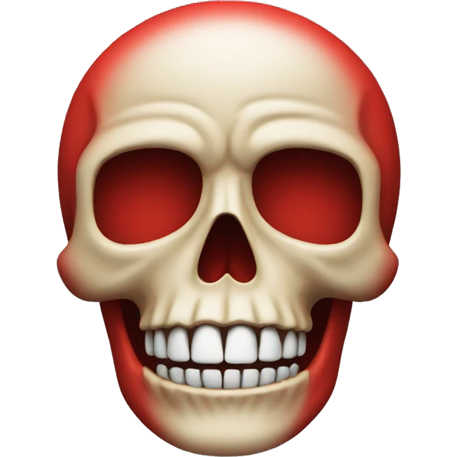Skull red colour  emoji