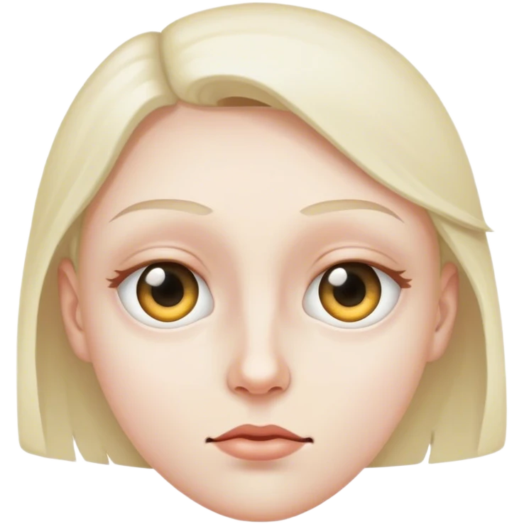 one eye looking left one eye looking right emoji