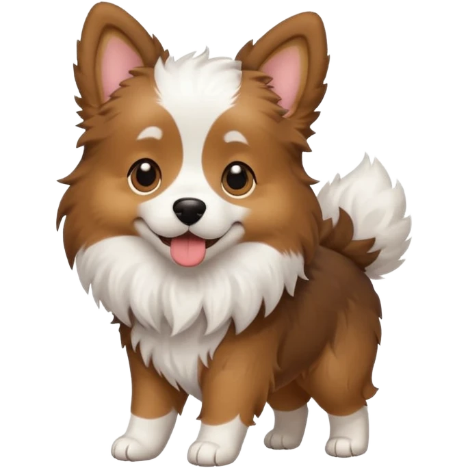 cute dog walking emoji