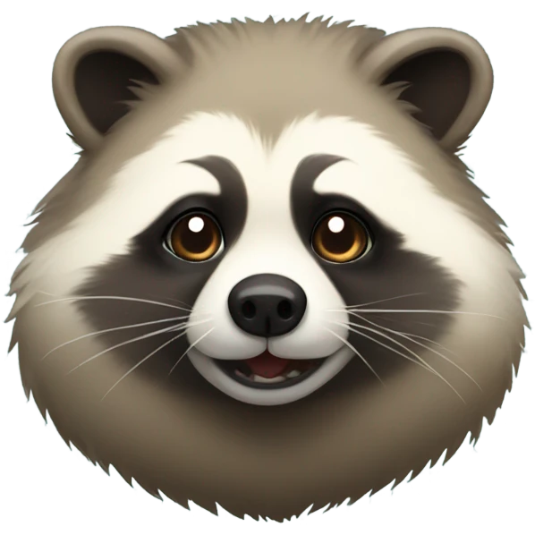 fat raccoon dog emoji