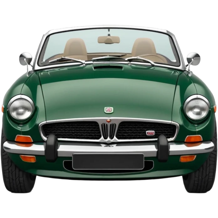 1977 British racing green Mgb roadster chrome bumper wire wheels reg plate YGR 151R  emoji