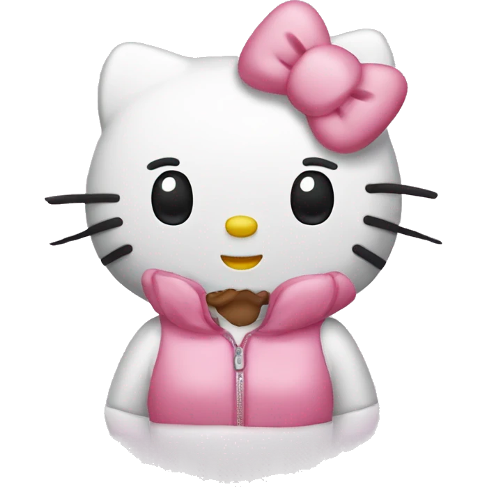 Hello kitty with her boyfriend  emoji