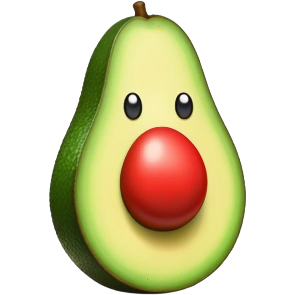 Aguacate con labios grandes emoji
