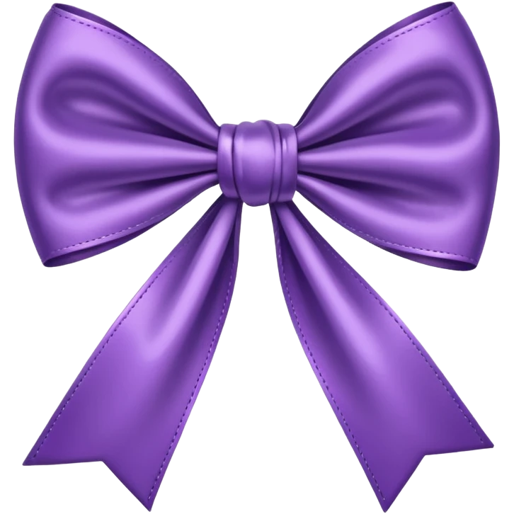 Cute bow purple  emoji