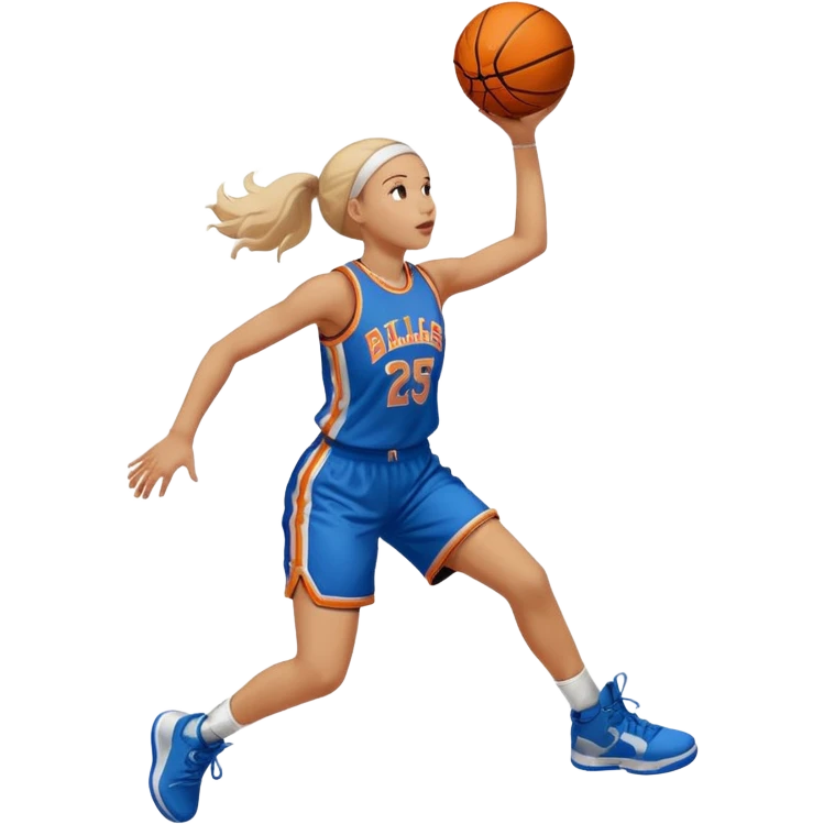 Basketball dunk girl emoji