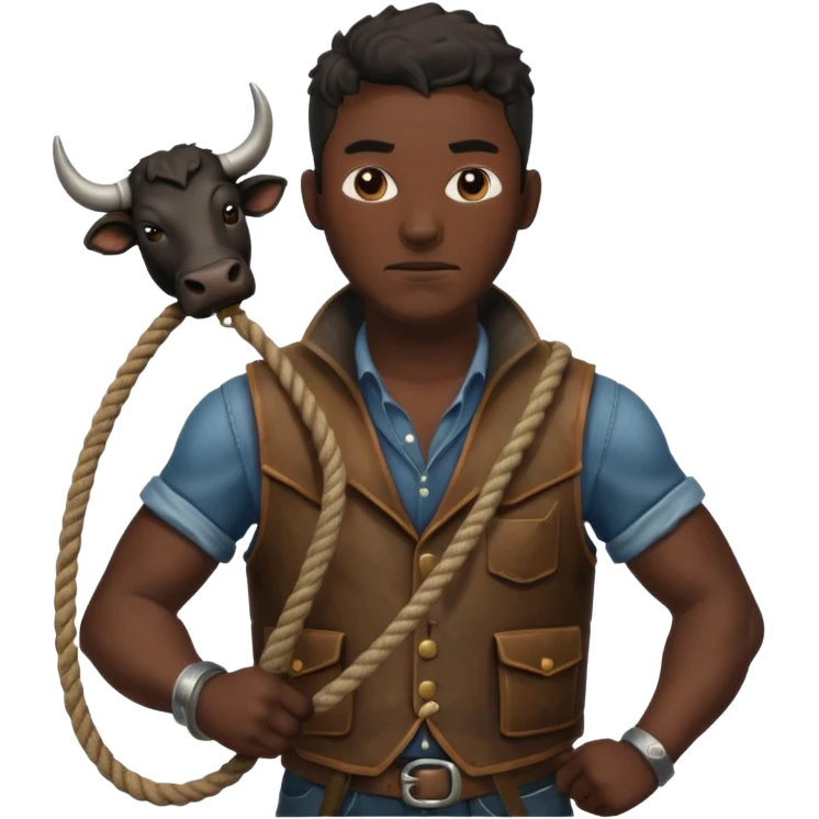 black bull herder emoji
