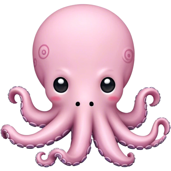 light pink octopus plushie kawaii emoji