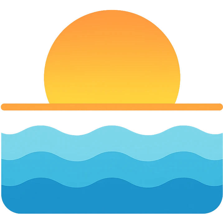 ocean sunset horizon emoji