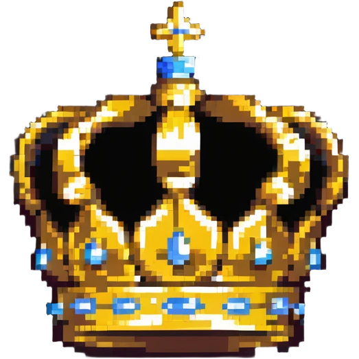 simple gold crown emoji