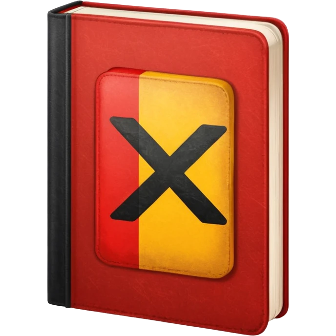 book with a check mark and German flag above it emoji