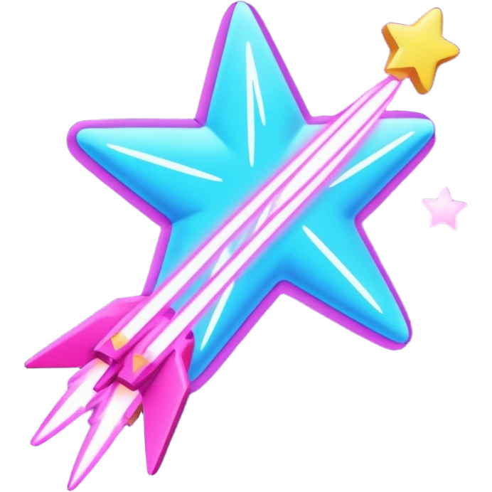 shooting star y2k emoji