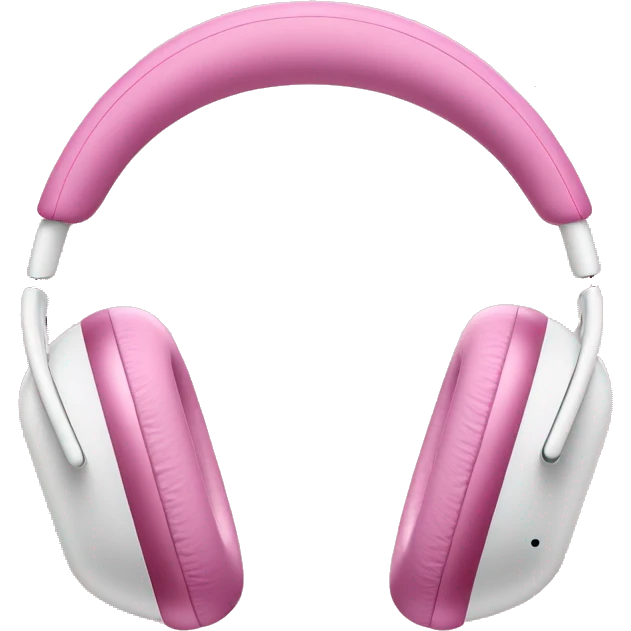 Pink apple AirPods Max  emoji