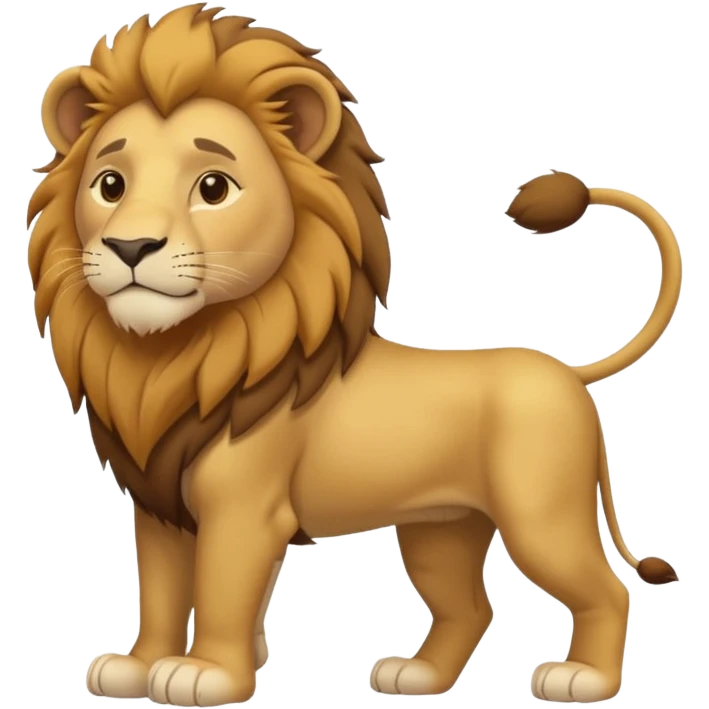FULL BODY panthera leo male style wild, full flat  cute side profile design in 3d soft l centered composition cartoon style128x128 pixels
1 tail emoji