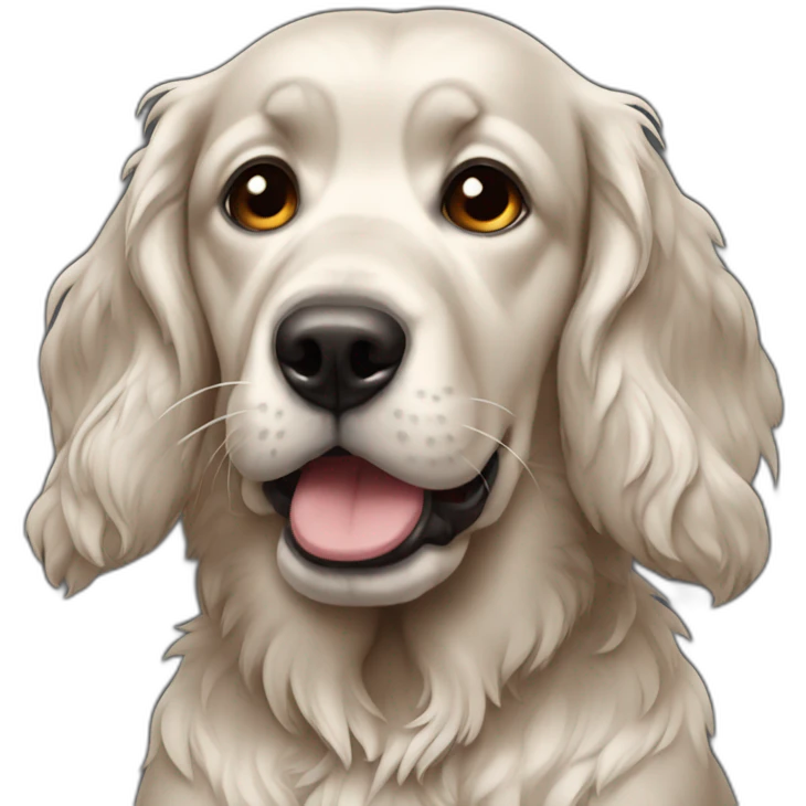 cocker fire black crying emoji