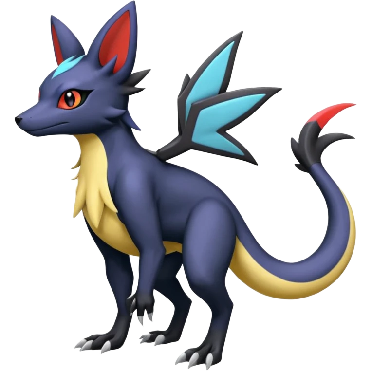 Salandit-Noibat-Nargacuga-Umbreon-Silvally-fusion (full body) emoji