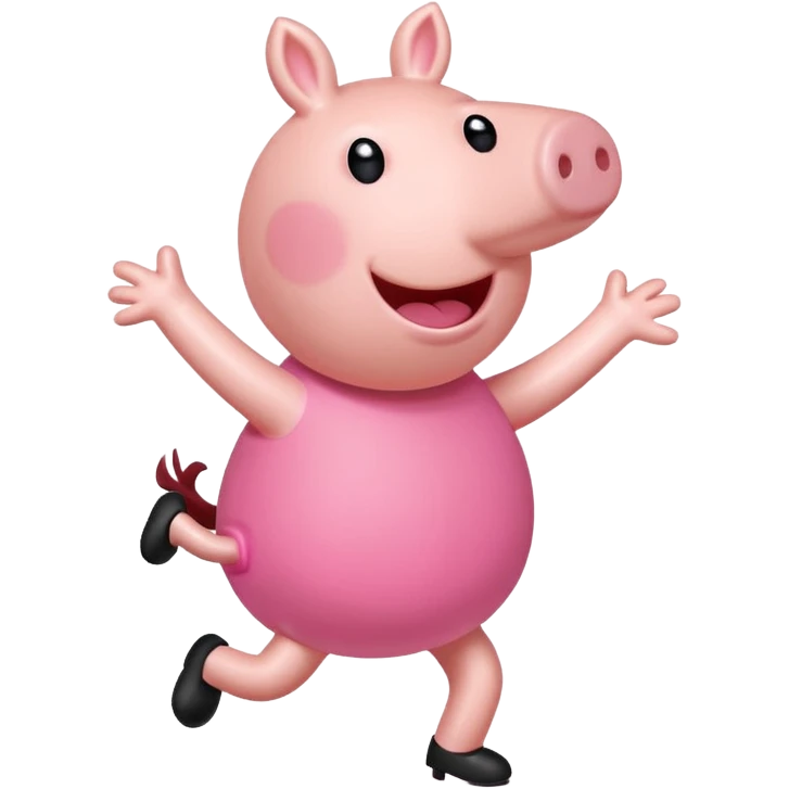 Peppa pig doing the griddy emoji