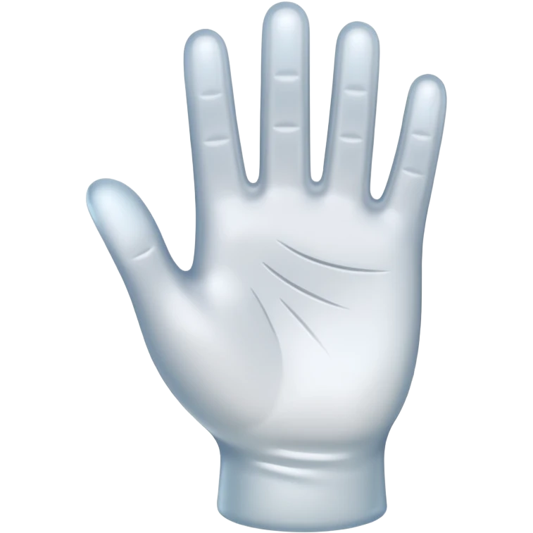 3D hand wave icon no background emoji