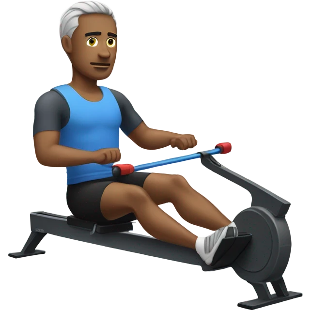 Man on Rowing machine emoji
