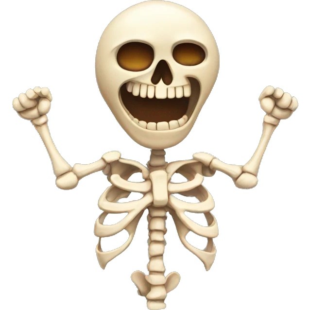 Bones with muscle emoji