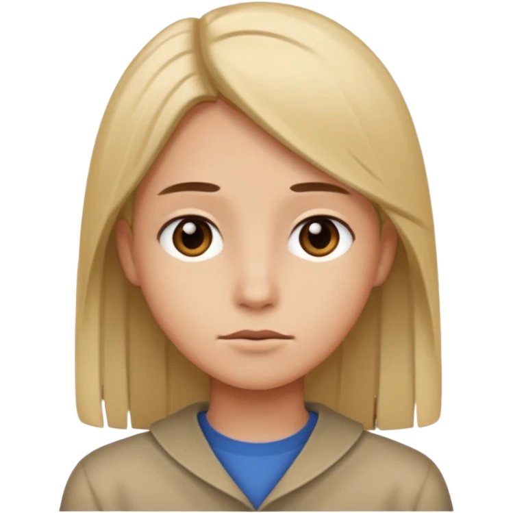 straight hair now emoji